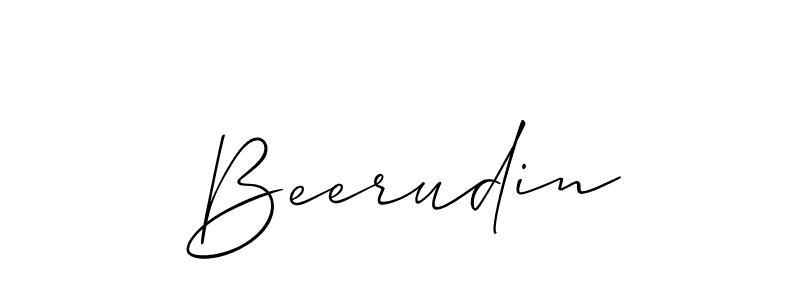 You should practise on your own different ways (Allison_Script) to write your name (Beerudin) in signature. don't let someone else do it for you. Beerudin signature style 2 images and pictures png