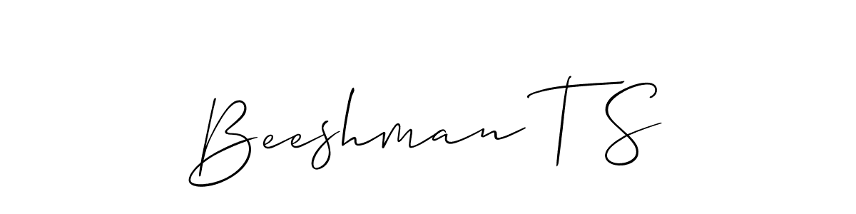 Once you've used our free online signature maker to create your best signature Allison_Script style, it's time to enjoy all of the benefits that Beeshman T S name signing documents. Beeshman T S signature style 2 images and pictures png