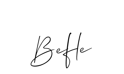 if you are searching for the best signature style for your name Befle. so please give up your signature search. here we have designed multiple signature styles  using Allison_Script. Befle signature style 2 images and pictures png