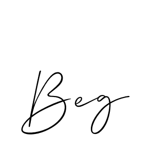 The best way (Allison_Script) to make a short signature is to pick only two or three words in your name. The name Beg include a total of six letters. For converting this name. Beg signature style 2 images and pictures png