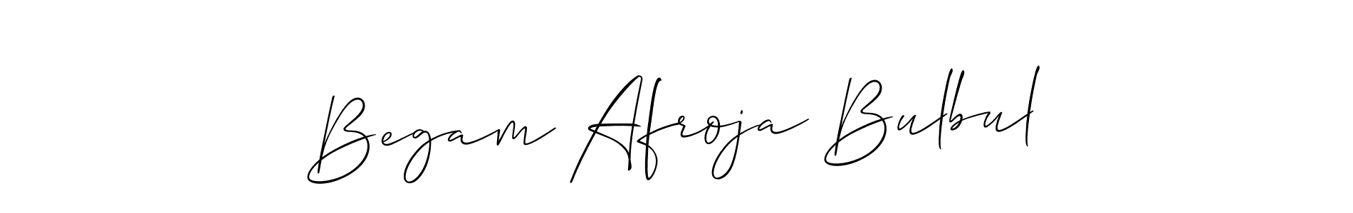 Use a signature maker to create a handwritten signature online. With this signature software, you can design (Allison_Script) your own signature for name Begam Afroja Bulbul. Begam Afroja Bulbul signature style 2 images and pictures png