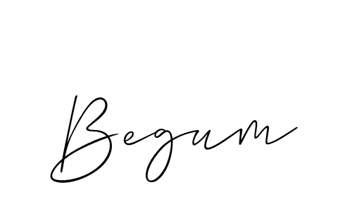 Create a beautiful signature design for name Begum. With this signature (Allison_Script) fonts, you can make a handwritten signature for free. Begum signature style 2 images and pictures png