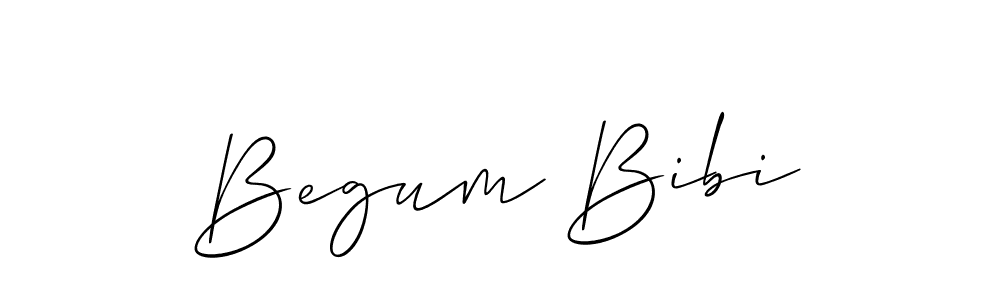 Begum Bibi stylish signature style. Best Handwritten Sign (Allison_Script) for my name. Handwritten Signature Collection Ideas for my name Begum Bibi. Begum Bibi signature style 2 images and pictures png