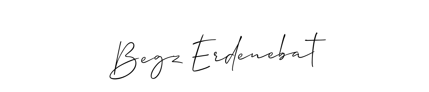 How to make Begz Erdenebat signature? Allison_Script is a professional autograph style. Create handwritten signature for Begz Erdenebat name. Begz Erdenebat signature style 2 images and pictures png