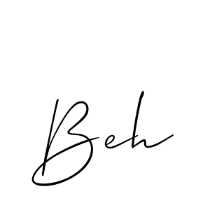 Make a short Beh signature style. Manage your documents anywhere anytime using Allison_Script. Create and add eSignatures, submit forms, share and send files easily. Beh signature style 2 images and pictures png