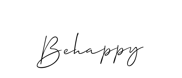 See photos of Behappy official signature by Spectra . Check more albums & portfolios. Read reviews & check more about Allison_Script font. Behappy signature style 2 images and pictures png