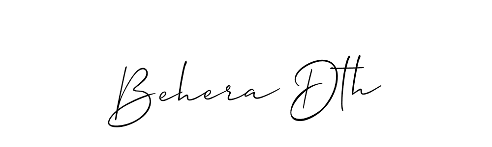 Also we have Behera Dth name is the best signature style. Create professional handwritten signature collection using Allison_Script autograph style. Behera Dth signature style 2 images and pictures png