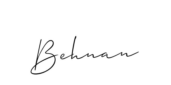 Best and Professional Signature Style for Behnan. Allison_Script Best Signature Style Collection. Behnan signature style 2 images and pictures png