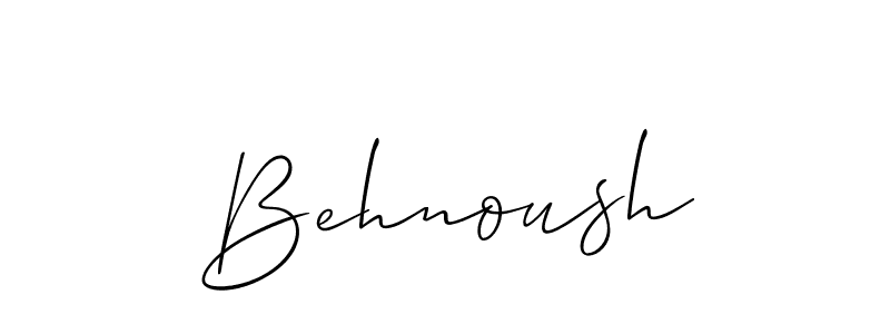 It looks lik you need a new signature style for name Behnoush. Design unique handwritten (Allison_Script) signature with our free signature maker in just a few clicks. Behnoush signature style 2 images and pictures png