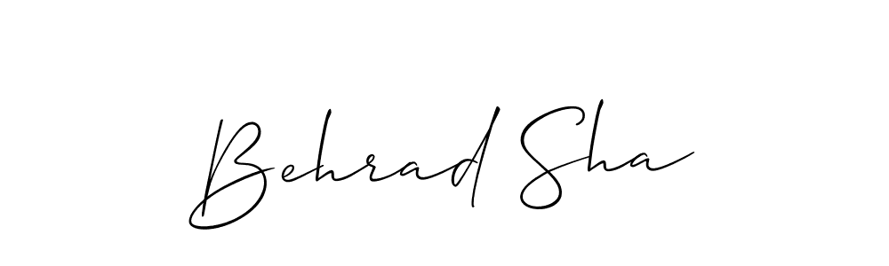 Behrad Sha stylish signature style. Best Handwritten Sign (Allison_Script) for my name. Handwritten Signature Collection Ideas for my name Behrad Sha. Behrad Sha signature style 2 images and pictures png