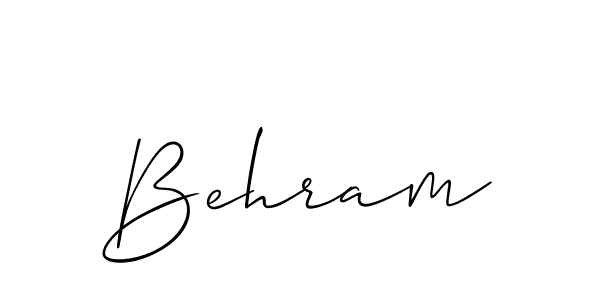 Also we have Behram name is the best signature style. Create professional handwritten signature collection using Allison_Script autograph style. Behram signature style 2 images and pictures png