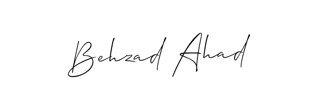 if you are searching for the best signature style for your name Behzad Ahad. so please give up your signature search. here we have designed multiple signature styles  using Allison_Script. Behzad Ahad signature style 2 images and pictures png