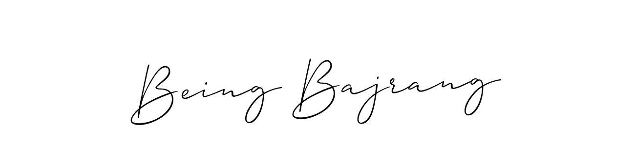 Being Bajrang stylish signature style. Best Handwritten Sign (Allison_Script) for my name. Handwritten Signature Collection Ideas for my name Being Bajrang. Being Bajrang signature style 2 images and pictures png