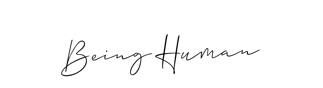 Allison_Script is a professional signature style that is perfect for those who want to add a touch of class to their signature. It is also a great choice for those who want to make their signature more unique. Get Being Human name to fancy signature for free. Being Human signature style 2 images and pictures png