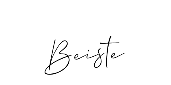 Allison_Script is a professional signature style that is perfect for those who want to add a touch of class to their signature. It is also a great choice for those who want to make their signature more unique. Get Beiste name to fancy signature for free. Beiste signature style 2 images and pictures png