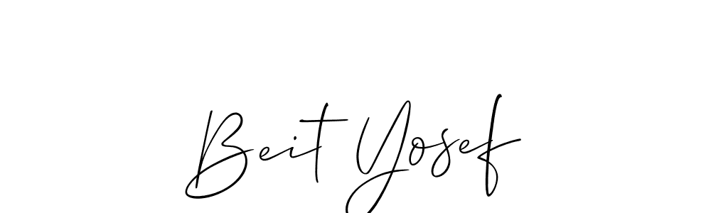 if you are searching for the best signature style for your name Beit Yosef. so please give up your signature search. here we have designed multiple signature styles  using Allison_Script. Beit Yosef signature style 2 images and pictures png