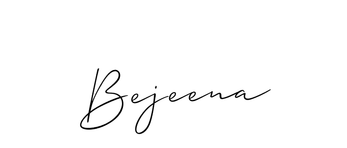 You can use this online signature creator to create a handwritten signature for the name Bejeena. This is the best online autograph maker. Bejeena signature style 2 images and pictures png