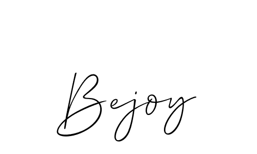 Make a beautiful signature design for name Bejoy. With this signature (Allison_Script) style, you can create a handwritten signature for free. Bejoy signature style 2 images and pictures png