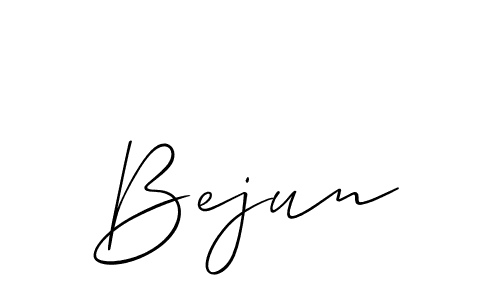 The best way (Allison_Script) to make a short signature is to pick only two or three words in your name. The name Bejun include a total of six letters. For converting this name. Bejun signature style 2 images and pictures png