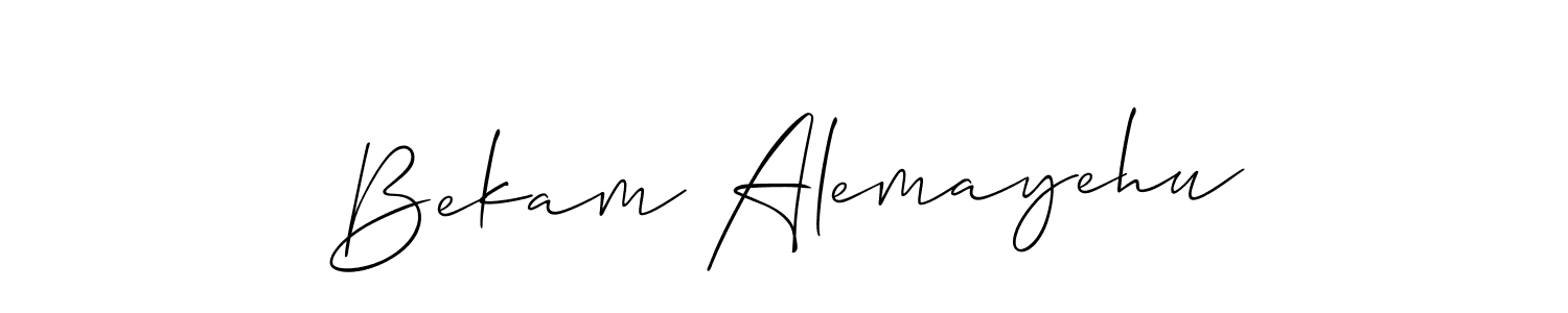 How to Draw Bekam Alemayehu signature style? Allison_Script is a latest design signature styles for name Bekam Alemayehu. Bekam Alemayehu signature style 2 images and pictures png