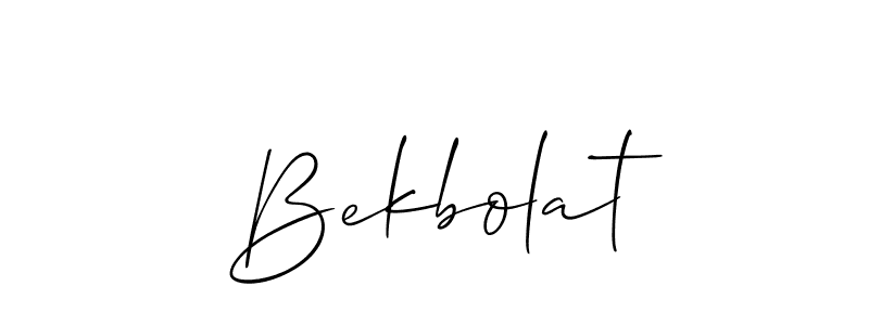 if you are searching for the best signature style for your name Bekbolat. so please give up your signature search. here we have designed multiple signature styles  using Allison_Script. Bekbolat signature style 2 images and pictures png