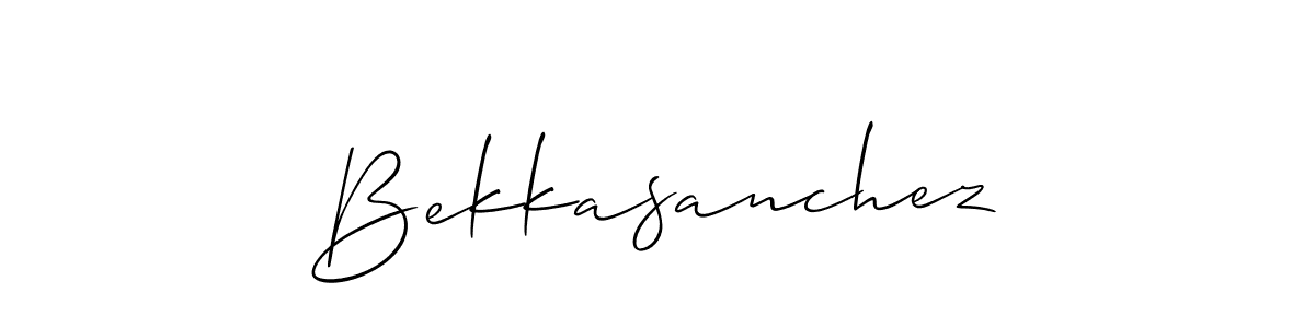 Check out images of Autograph of Bekkasanchez name. Actor Bekkasanchez Signature Style. Allison_Script is a professional sign style online. Bekkasanchez signature style 2 images and pictures png