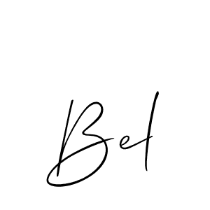 Create a beautiful signature design for name Bel. With this signature (Allison_Script) fonts, you can make a handwritten signature for free. Bel signature style 2 images and pictures png