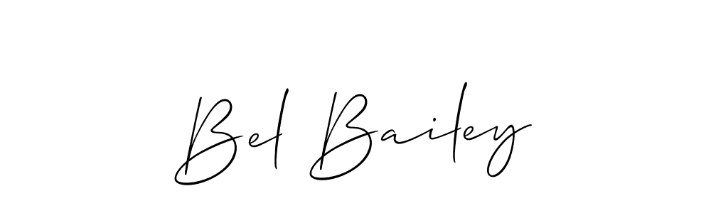 Create a beautiful signature design for name Bel Bailey. With this signature (Allison_Script) fonts, you can make a handwritten signature for free. Bel Bailey signature style 2 images and pictures png