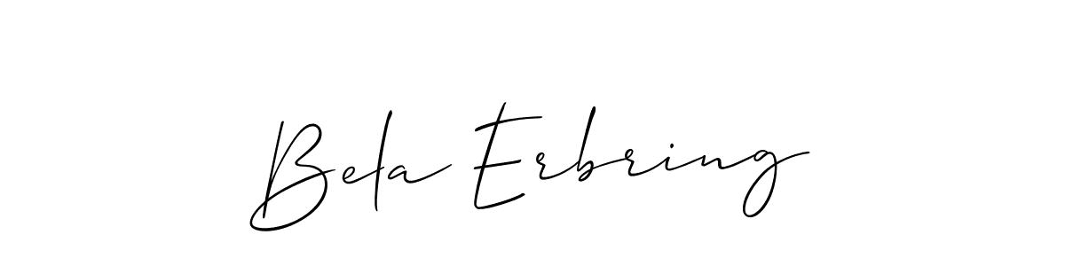 Bela Erbring stylish signature style. Best Handwritten Sign (Allison_Script) for my name. Handwritten Signature Collection Ideas for my name Bela Erbring. Bela Erbring signature style 2 images and pictures png
