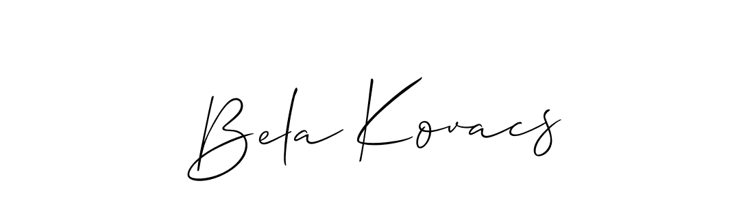 Once you've used our free online signature maker to create your best signature Allison_Script style, it's time to enjoy all of the benefits that Bela Kovacs name signing documents. Bela Kovacs signature style 2 images and pictures png