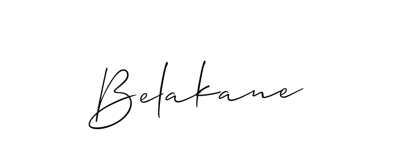 Also we have Belakane name is the best signature style. Create professional handwritten signature collection using Allison_Script autograph style. Belakane signature style 2 images and pictures png