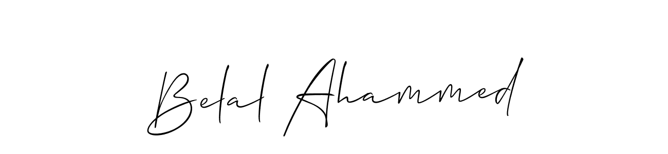 Also You can easily find your signature by using the search form. We will create Belal Ahammed name handwritten signature images for you free of cost using Allison_Script sign style. Belal Ahammed signature style 2 images and pictures png