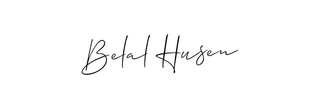 Belal Husen stylish signature style. Best Handwritten Sign (Allison_Script) for my name. Handwritten Signature Collection Ideas for my name Belal Husen. Belal Husen signature style 2 images and pictures png