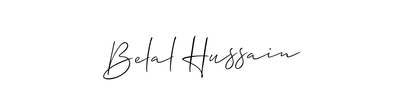 It looks lik you need a new signature style for name Belal Hussain. Design unique handwritten (Allison_Script) signature with our free signature maker in just a few clicks. Belal Hussain signature style 2 images and pictures png