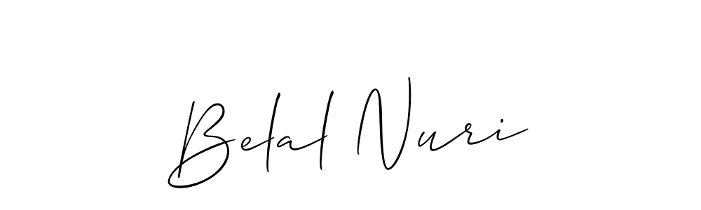 You should practise on your own different ways (Allison_Script) to write your name (Belal Nuri) in signature. don't let someone else do it for you. Belal Nuri signature style 2 images and pictures png