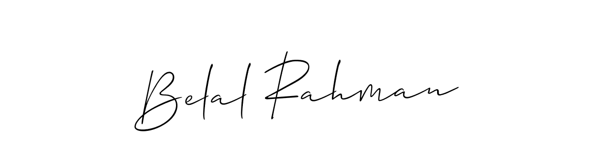 Similarly Allison_Script is the best handwritten signature design. Signature creator online .You can use it as an online autograph creator for name Belal Rahman. Belal Rahman signature style 2 images and pictures png