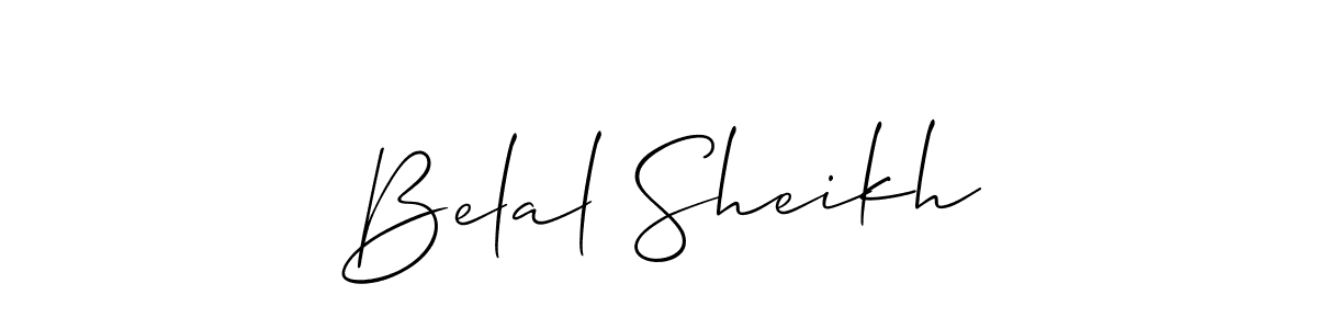 You can use this online signature creator to create a handwritten signature for the name Belal Sheikh. This is the best online autograph maker. Belal Sheikh signature style 2 images and pictures png