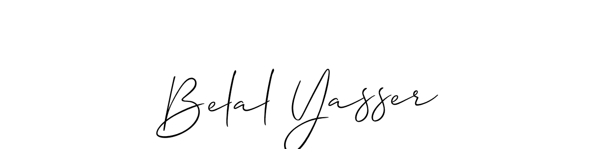 Make a beautiful signature design for name Belal Yasser. Use this online signature maker to create a handwritten signature for free. Belal Yasser signature style 2 images and pictures png