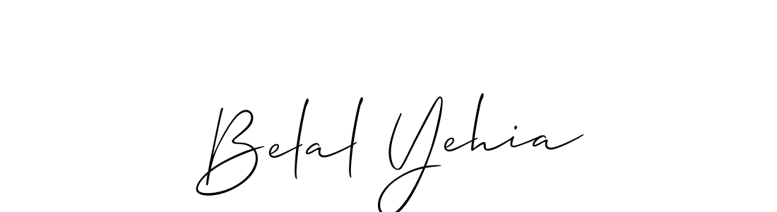 You can use this online signature creator to create a handwritten signature for the name Belal Yehia. This is the best online autograph maker. Belal Yehia signature style 2 images and pictures png