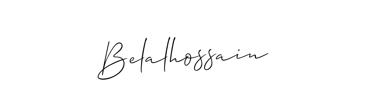 if you are searching for the best signature style for your name Belalhossain. so please give up your signature search. here we have designed multiple signature styles  using Allison_Script. Belalhossain signature style 2 images and pictures png