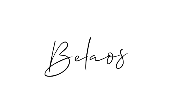 You should practise on your own different ways (Allison_Script) to write your name (Belaos) in signature. don't let someone else do it for you. Belaos signature style 2 images and pictures png