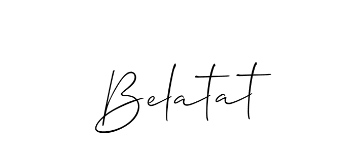 Also we have Belatat name is the best signature style. Create professional handwritten signature collection using Allison_Script autograph style. Belatat signature style 2 images and pictures png