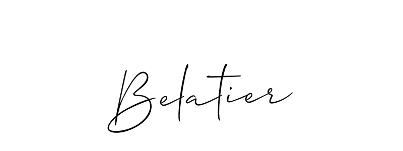 How to make Belatier name signature. Use Allison_Script style for creating short signs online. This is the latest handwritten sign. Belatier signature style 2 images and pictures png