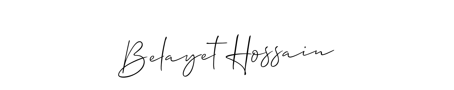 Make a beautiful signature design for name Belayet Hossain. Use this online signature maker to create a handwritten signature for free. Belayet Hossain signature style 2 images and pictures png
