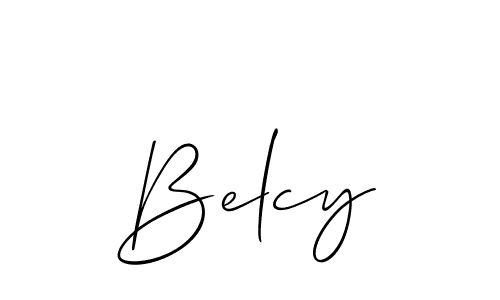 It looks lik you need a new signature style for name Belcy. Design unique handwritten (Allison_Script) signature with our free signature maker in just a few clicks. Belcy signature style 2 images and pictures png