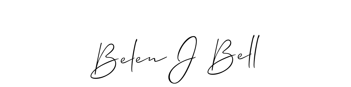 Once you've used our free online signature maker to create your best signature Allison_Script style, it's time to enjoy all of the benefits that Belen J Bell name signing documents. Belen J Bell signature style 2 images and pictures png