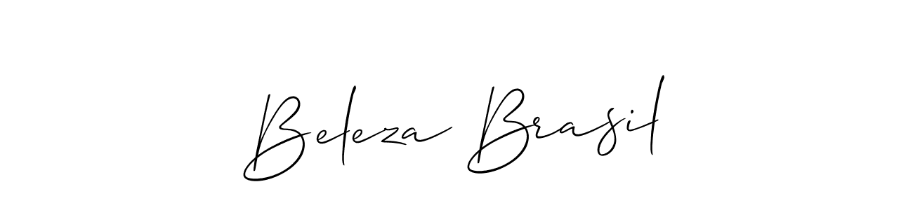 How to make Beleza Brasil name signature. Use Allison_Script style for creating short signs online. This is the latest handwritten sign. Beleza Brasil signature style 2 images and pictures png