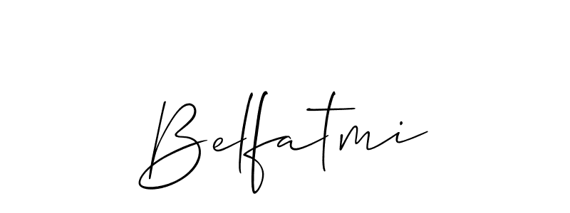 How to make Belfatmi signature? Allison_Script is a professional autograph style. Create handwritten signature for Belfatmi name. Belfatmi signature style 2 images and pictures png