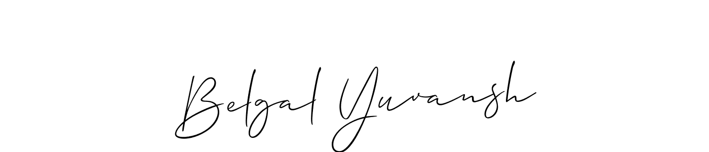 It looks lik you need a new signature style for name Belgal Yuvansh. Design unique handwritten (Allison_Script) signature with our free signature maker in just a few clicks. Belgal Yuvansh signature style 2 images and pictures png