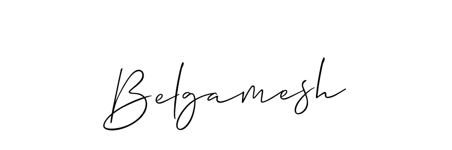 Create a beautiful signature design for name Belgamesh. With this signature (Allison_Script) fonts, you can make a handwritten signature for free. Belgamesh signature style 2 images and pictures png